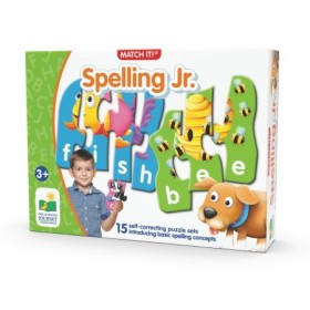 Puzzle Educativ de potrivire Formeaza cuvinte in engleza cu 15 perechi de piese auto-corectante recomandat de la 3 ani